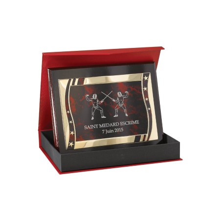 Plaques de distinction avec écrin