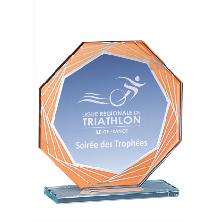 TR.VERRE P.160 17CM  SANS GRAVURE