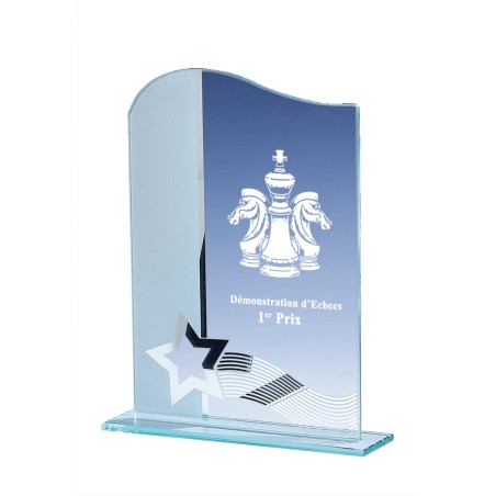 TR.VERRE P.161 19CM  SANS GRAVURE ARGENT