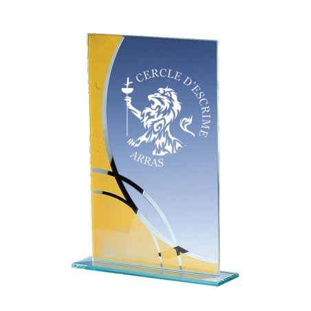 TR.VERRE P.162 19CM  SANS GRAVURE OR