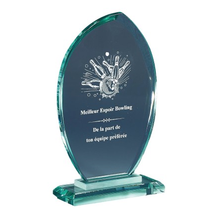 TR.VERRE P.166 20CM  SANS GRAVURE