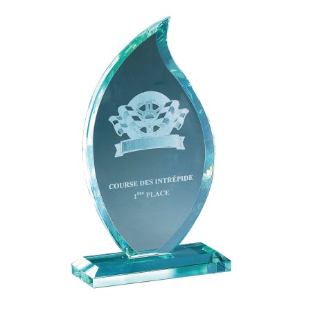 TR.VERRE P.166 18CM  SANS GRAVURE