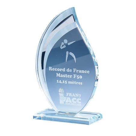 TR.VERRE P.170 21CM  SANS GRAVURE ARGENT