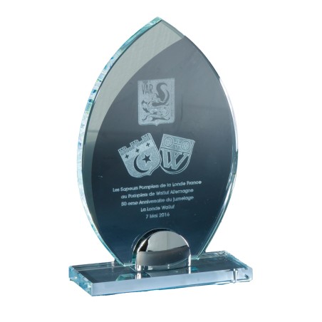 TR.VERRE P.171 19CM  SANS GRAVURE