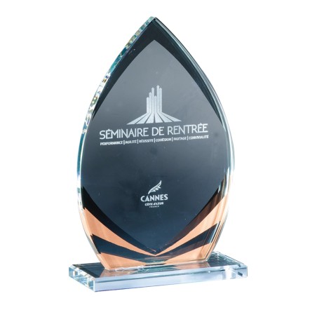 TR.VERRE P.172 19CM  SANS GRAVURE