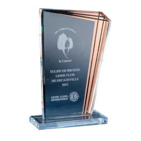 TR.VERRE P.172 19CM  SANS GRAVURE