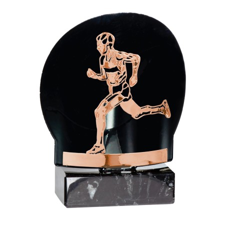 TROPH.METAL CUIVRE COURSE 18 CM P115