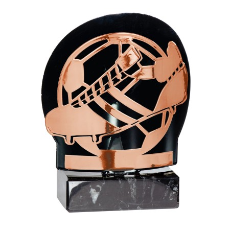 TROPH.METAL CUIVRE FOOT 18 CM P115