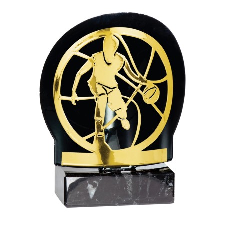 TROPH.METAL OR BASKET 18 CM P116