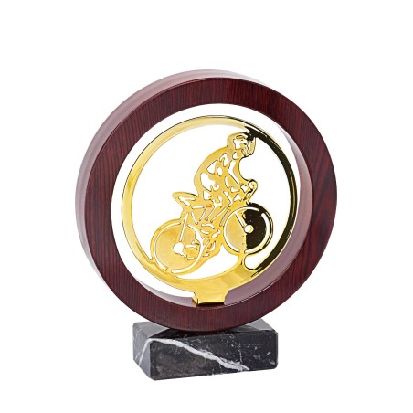 TROPH.METAL BOIS FOOT 22 CM P,118