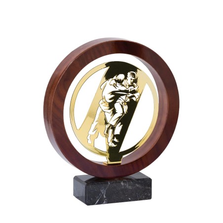 TROPH.METAL BOIS JUDO 22 CM P,118