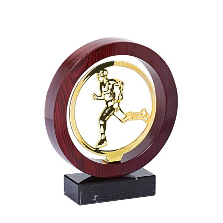 TROPH.METAL BOIS PETANQUE 22 CM P,118