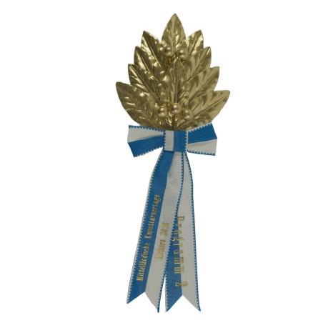 Palme 10 feuilles en laurier, 5 baies