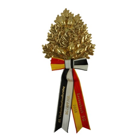 Palme 10 feuilles en chêne, 5 glands