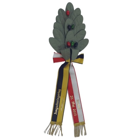 Palme 16 feuilles en olive, 6 baies