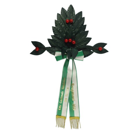 Palme grande-épée 24 feuilles en laurier, 7 baies