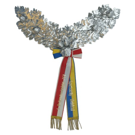 Palme demi-couronne 26 feuilles en chêne, 7 glands