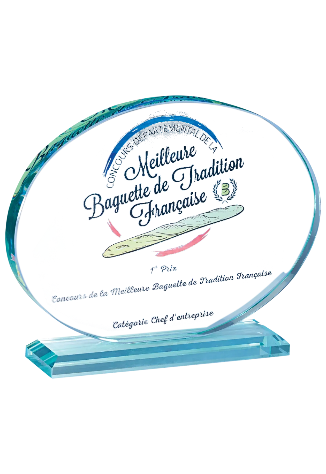 Trophée en verre P.157 19X24 - 157-11